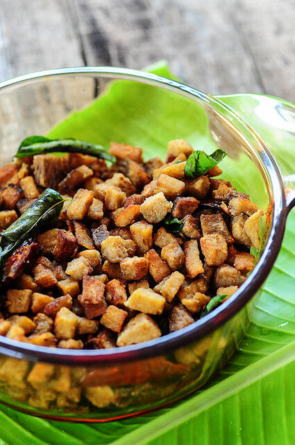 Yam Fry | Kerala Style Chena Fry | Yam Fry Recipe - Edible Garden