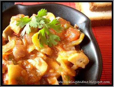 Mushroom Masala-Mushroom Gravy-Mushroom Recipes