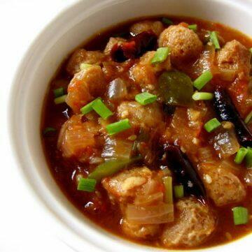 chilli soya chunks recipe