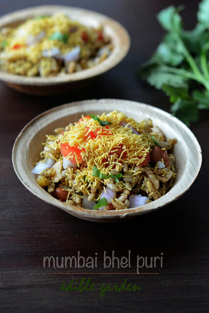 quick and easy indian snacks - bhel puri recipe