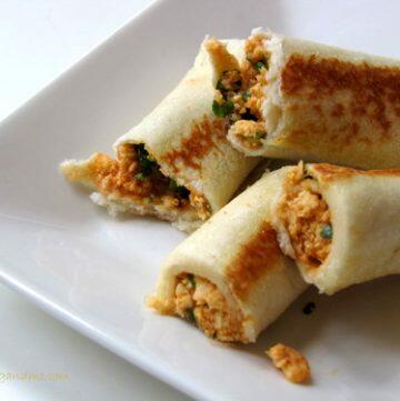 bread paneer rolls recipe