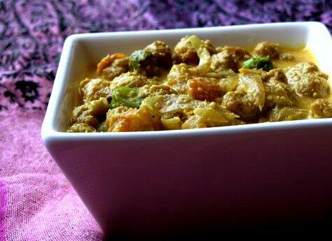 Soya Chunks Kurma Recipe | Soya Chunks Vegetable Kurma Recipe