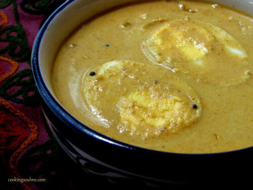 Malabar Egg Curry in Coconut Milk Recipe
