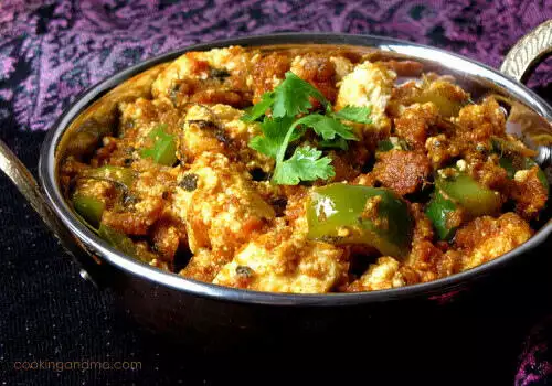 Kadai Paneer Recipe, Step by Step