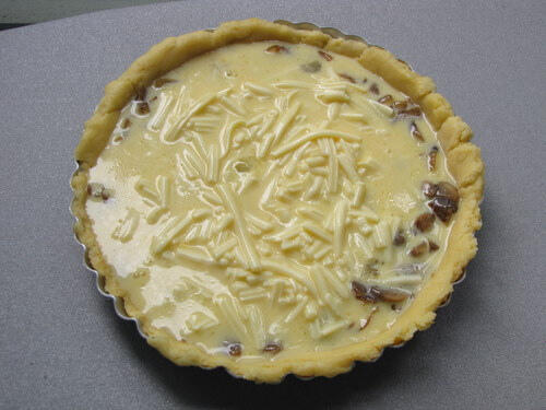 Golden Onion Mushroom Quiche Recipe