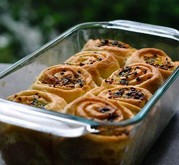 garlic pull-apart rolls recipe, eggless