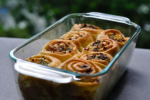 garlic pull-apart rolls recipe, eggless