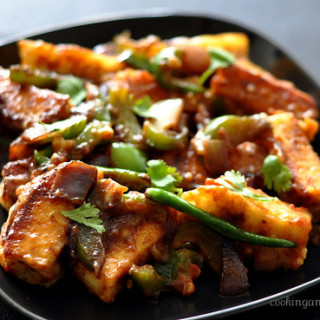 Chilli Paneer Recipe, Dry Chilli Paneer Recipe