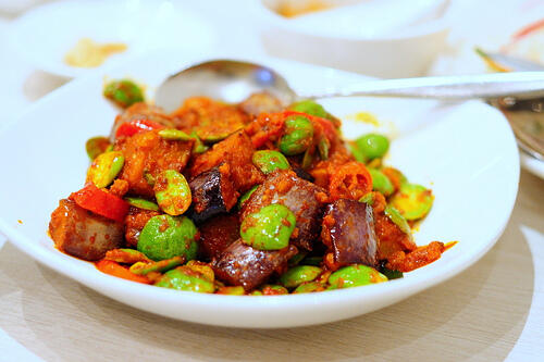 Eggplant Stinky Beans in Sambal