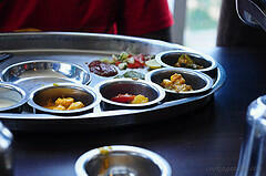 rajdhani restaurant vegetarian thaali