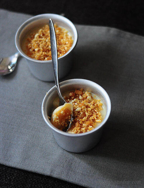 Eggless Condensed Milk Pudding Recipe with China Grass Eggless Condensed Milk Pudding Recipe with China Grass