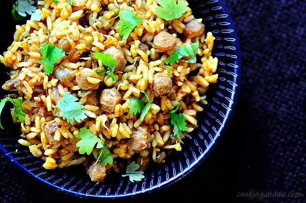 Soya Chunks Biryani Meal