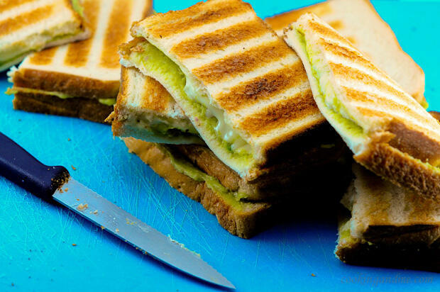 Grilled Guacamole Cheese Sandwiches