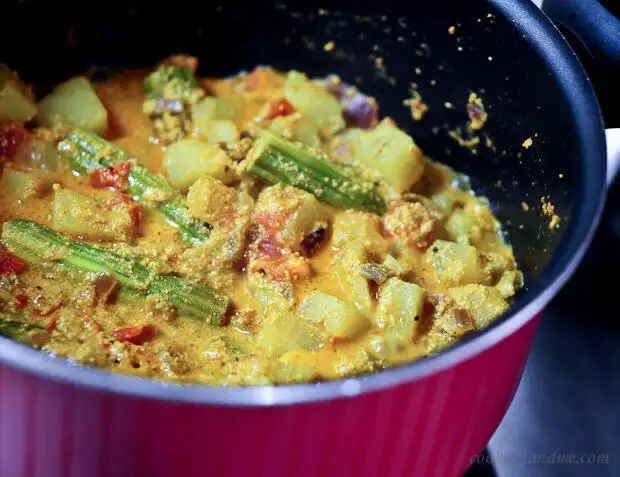 potato drumsticks khus khus curry recipe