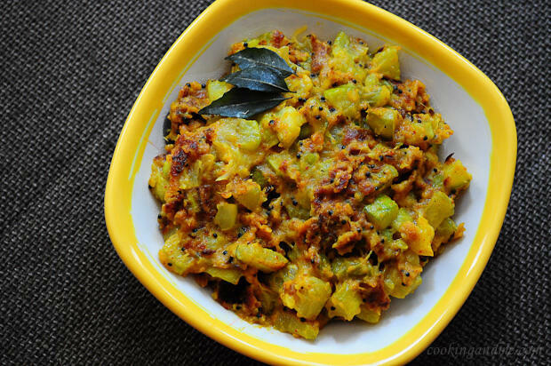 Zucchini Besan Sabji, Zucchini Besan Curry, Jain Recipes