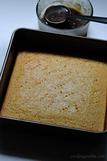 One-Bowl Orange Cake with Toffee Sauce