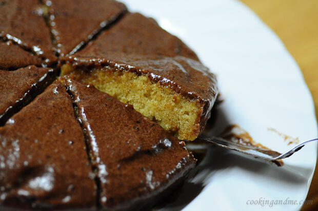 One Bowl Butter Cake with Chocolate Cream Frosting