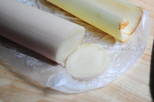 How to prepare banana stem for cooking