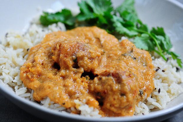 Jeera Rice with Malai Kofta