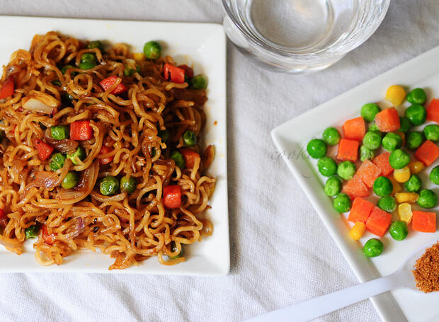 Instant Vegetable Noodles Recipe
