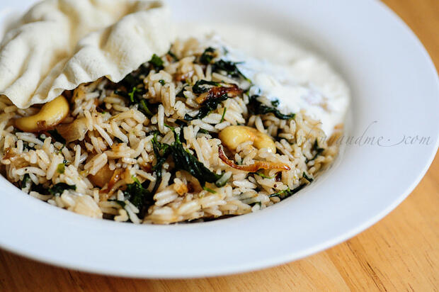 Methi Pulao-Methi Rice-Fenugreek Leaves Pilaf