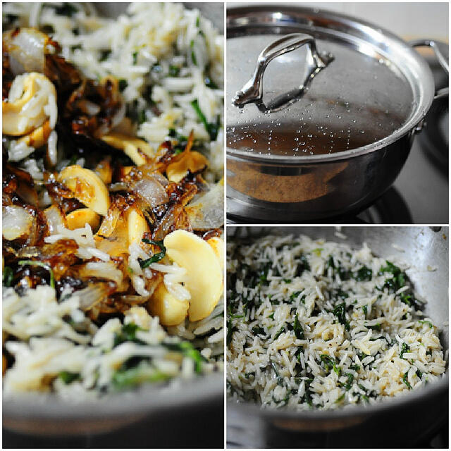 Methi Pulao-Methi Rice-Fenugreek Leaves Pilaf