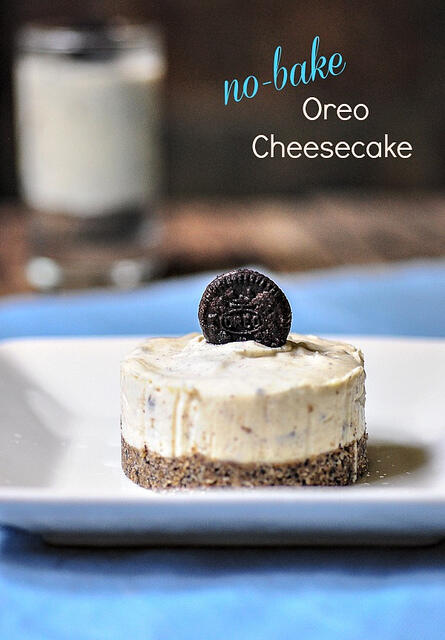 Eggless No Bake Oreo Cheesecake Recipe