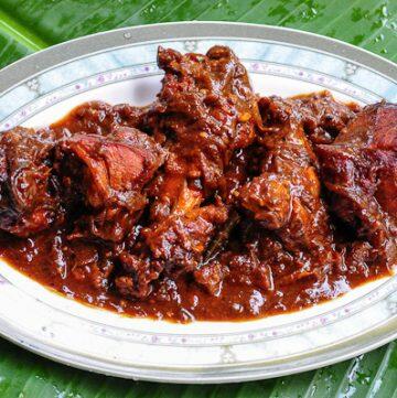 Kerala chicken roast recipe, spicy Kerala chicken roast