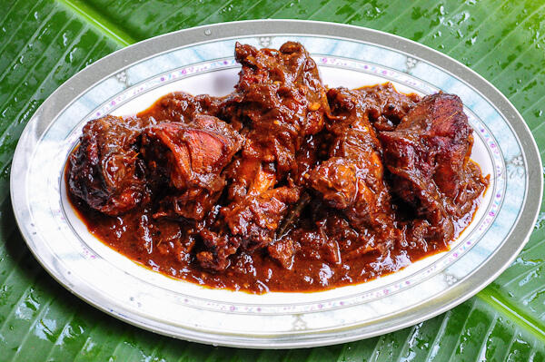 Kerala chicken roast recipe, spicy Kerala chicken roast