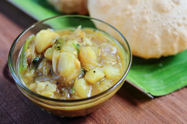Potato Masala Recipe - Aloo Masala for Poori