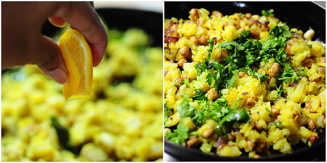 Potato Poha-Batata Poha Recipe-Easy Indian Breakfast