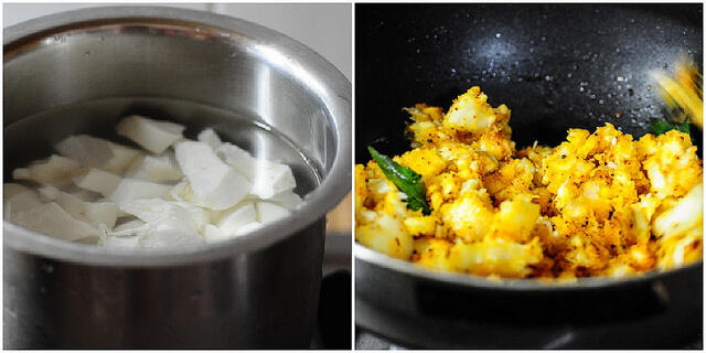 Kerala Kappa Masala-Tapioca Masala Recipe