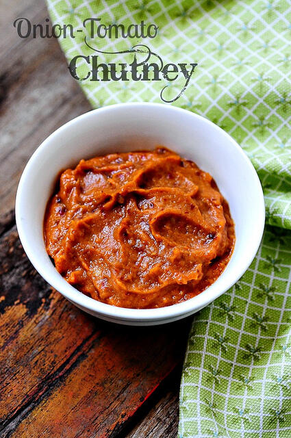 Onion Tomato Chutney Recipe (for Rava Idli, Dosa, Idli)