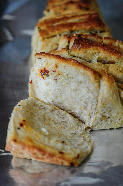 Eggless Herb & Cheese Pull-Apart Bread