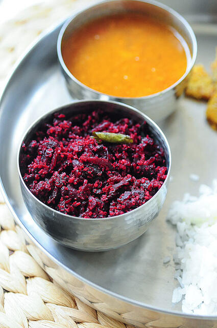 Kerala Beetroot Thoran (Beetroot Poriyal) Recipe