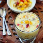 Fruit Custard Recipe, Fruit Salad with Custard Sauce