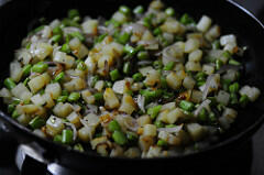 Beans Aloo Sabji - Potato Beans Stir-Fry (Curry) Recipe