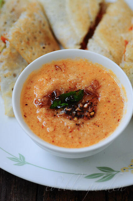 Red Coconut Chutney Recipe