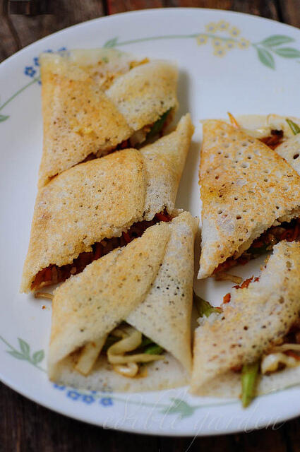 Spring Roll Dosa Recipe