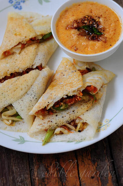 Spring Roll Dosa Recipe