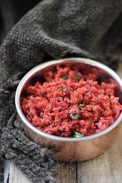 carrot beetroot thoran recipe - kerala style