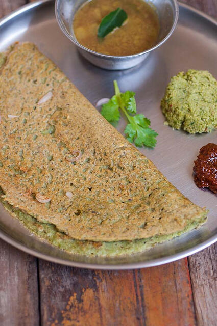 Pesarattu Recipe, Andhra Pesarattu with Green Moong Dal - Edible Garden