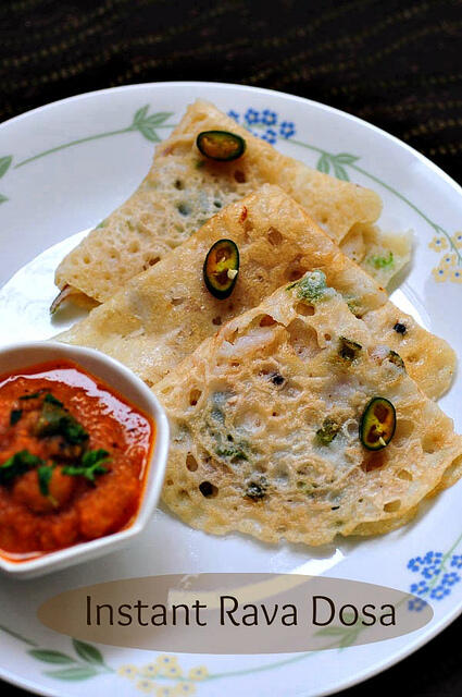 instant rava dosa recipe