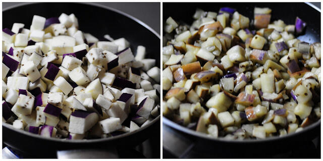 how to make brinjal chutney step by step