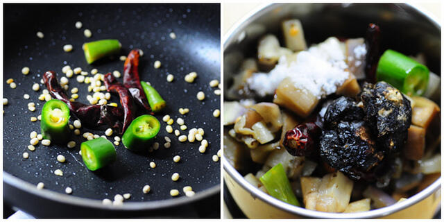 how to make brinjal chutney step by step