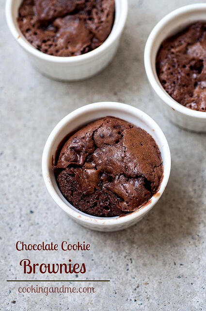 Chocolate Cookie Brownies - Chocolate Brownies with a Cookie Crust chocolate cookie brownies recipe