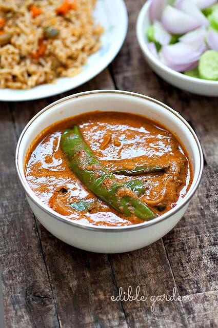 Mirchi Ka Salan Recipe - Hyderabadi Michi Ka Salan for Biryani hyderabadi mirchi ka salan recipe