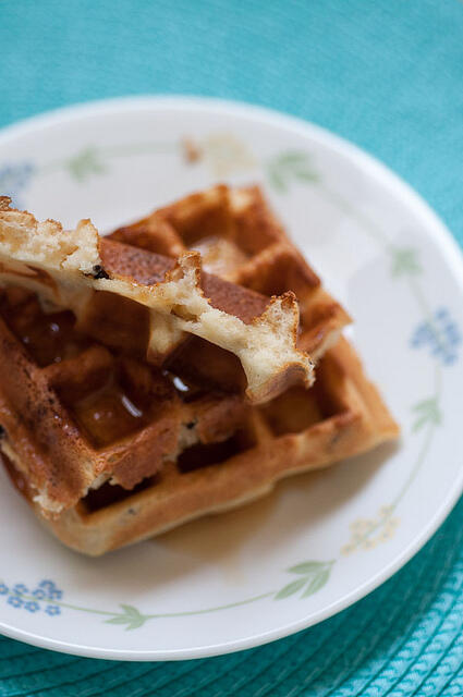 Crispy Waffles with Cacao Nibs - Recipes with Cacao Nibs crispy waffles with cacao nibs