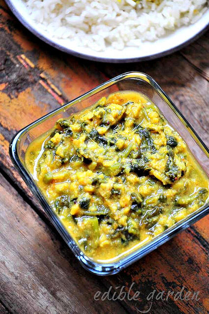 Spinach Kootu Recipe - South Indian Kootu Recipe with Spinach spinach kootu-keerai kootu-south indian kootu recipe