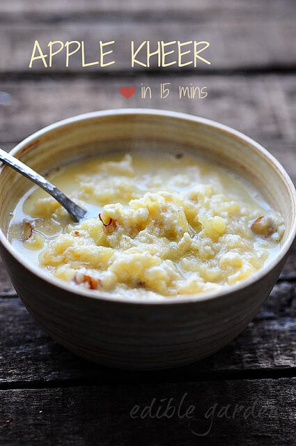 Apple Kheer - Easy 15-Min Apple Kheer (Indian Apple Pudding) Recipe apple kheer-apple kheer recipe-easy diwali sweets